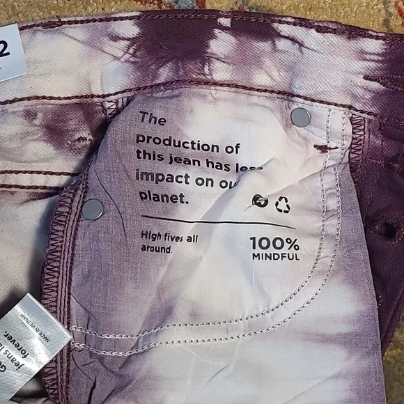 NWT PACSUN HIGH RISE STRAIGHT TIE DYE JEANS - Picture 8 of 10